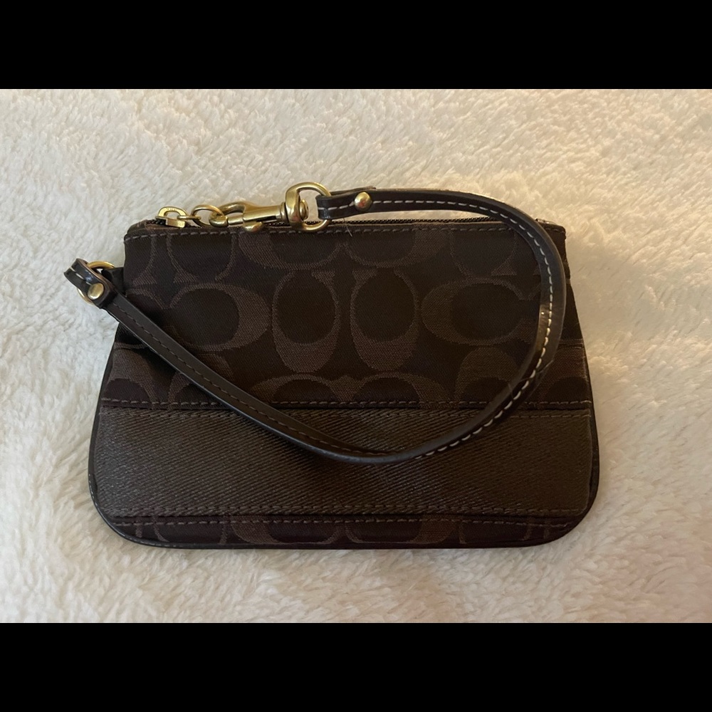 Coach wristlet monogram